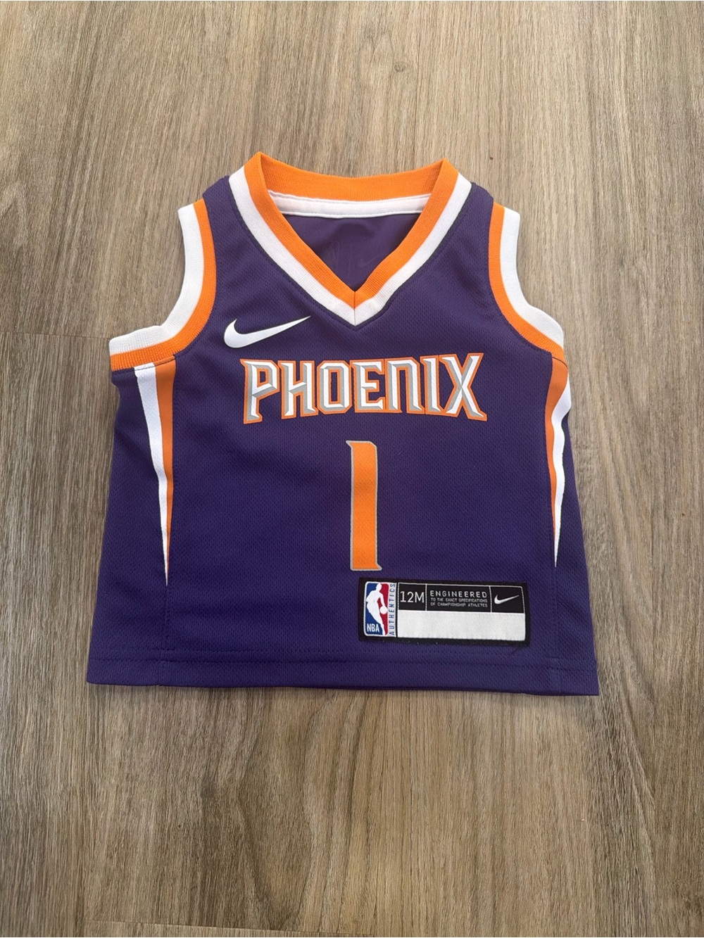 Nike Phoenix Suns Purple & Orange Kids Basketball Jersey size 12 months